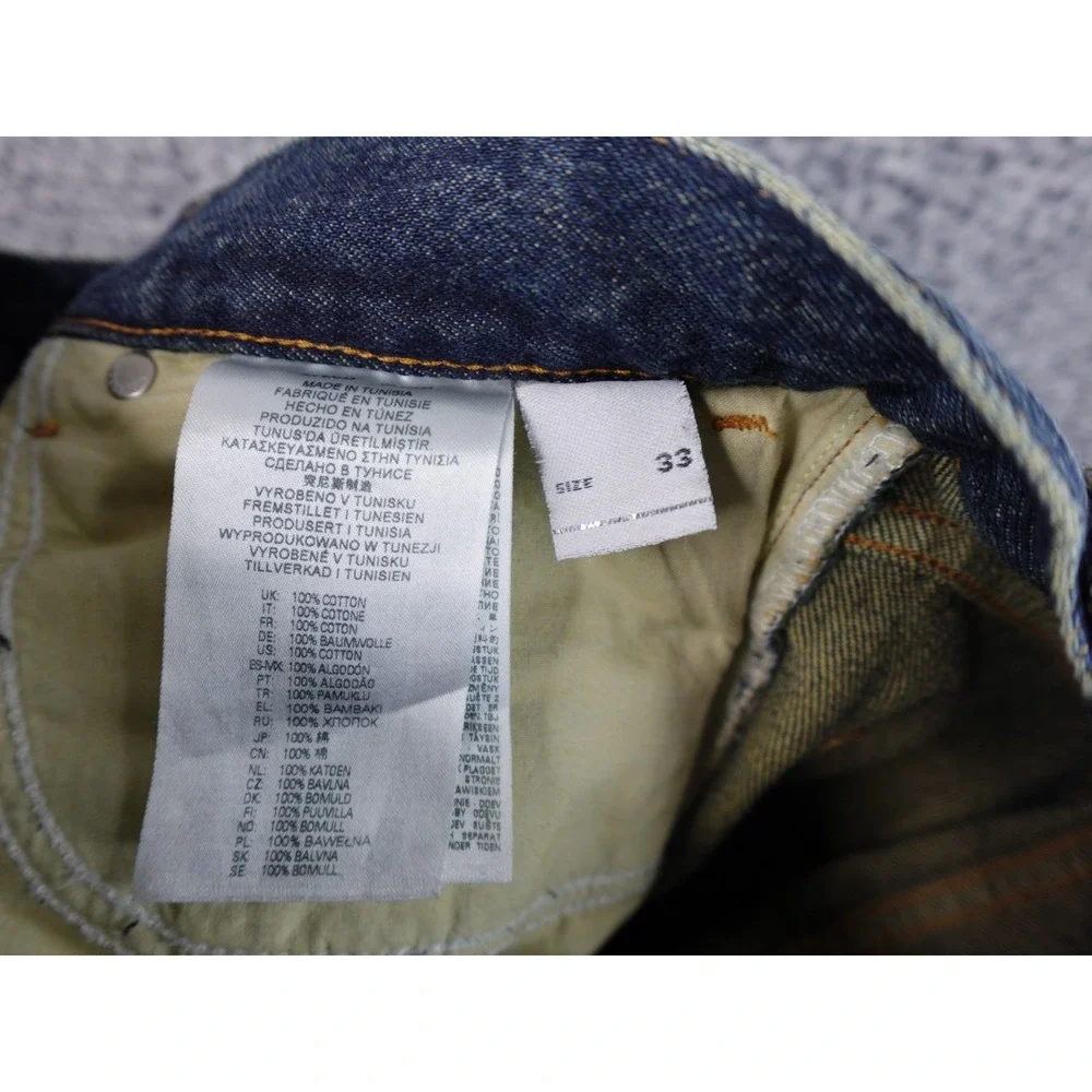 Diesel‎ Library 1995 09C04 W33 L32 Slimt Straight Fit Mens Jeans Blue Sand